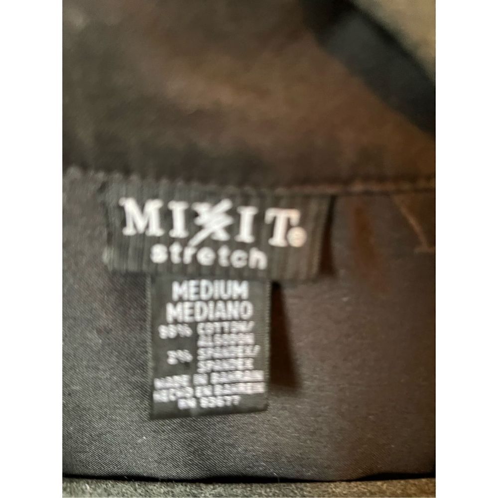 Mix It Black Blazer Jacket Open Front Career Chic Medium - Picture 7 of 9
